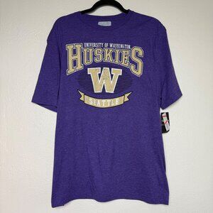 NWT University Of Washington Huskies Purple Graphic T-Shirt Mens Medium